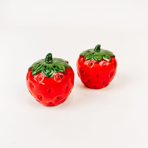 Strawberry Salt and Pepper Shakers