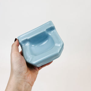 Blue Ceramic Sink Ashtray