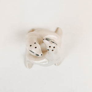 Pair of Seal Salt and Pepper Shakers