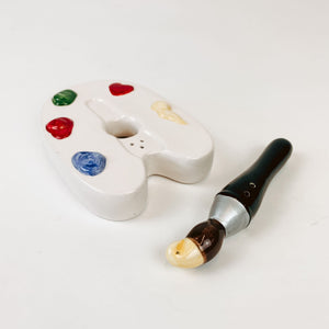 Paint Palette Salt and Pepper Shakers