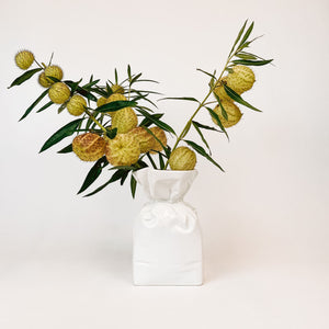 Ceramic Paper Bag Vase