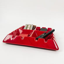 Load image into Gallery viewer, Haeger Fire Red Ceramic Ashtray
