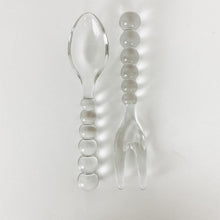Load image into Gallery viewer, Candlewick Glass Salad Servers
