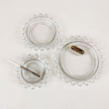 Load image into Gallery viewer, 3 Piece Candlewick Ashtray Set
