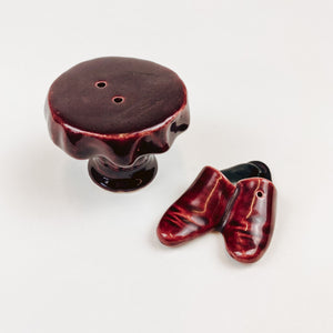 Footstool and Slippers Salt and Pepper Set