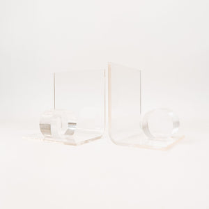 Lucite Bookends