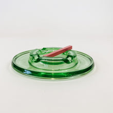 Load image into Gallery viewer, Green Depression Glass Party Ashtray
