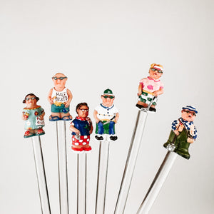 Neighborhood Character Cocktail Stirrers