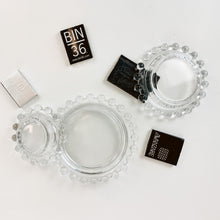 Load image into Gallery viewer, 3 Piece Candlewick Ashtray Set
