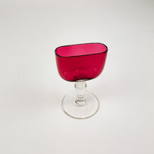 Load image into Gallery viewer, Cranberry Glass Card* Holder
