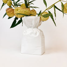 Load image into Gallery viewer, Ceramic Paper Bag Vase
